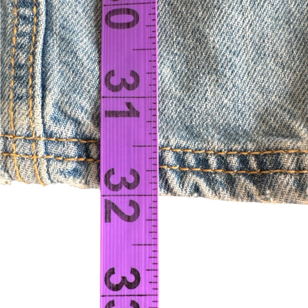 ZARA Blue Denim Snap Front Mini Dress, Size S. - Picture 8 of 8